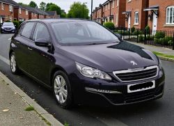 **(ONLY 102K MILEAGE)** 2015 PEUGEOT 308 ACTIVE HDI, 1560CC, MANUAL HATCHBACK, BLUE