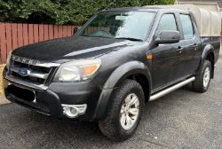 2012 FORD RANGER XLT 4X4 D/C TDCI 2499CC DIESEL MANUAL PICK UP BLACK