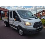 2015 FORD TRANSIT 350 2.2 TDCI MANUAL CHASSIS CAB IN WHITE, 2198CC HEAVY >>--NO VAT ON HAMMER--<<