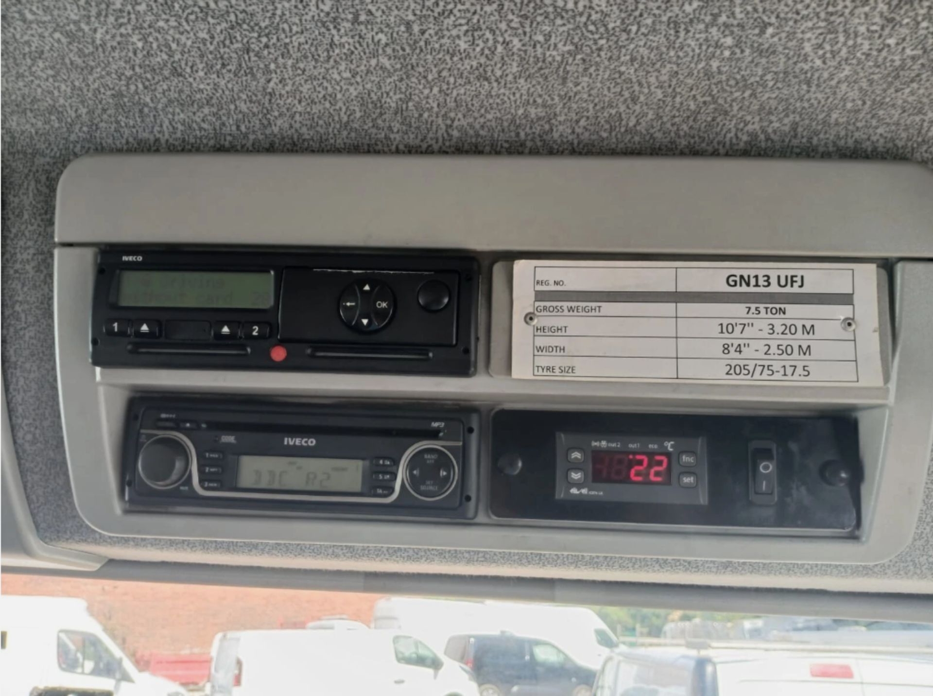 2013 IVECO EUROCARGO 7.5 TONNE FRIDGE LORRY >>--NO VAT ON HAMMER--<< - Image 9 of 12