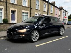 2011 VOLKSWAGEN SCIROCCO GT S-A 1984CC PETROL SEMI AUTO COUPE BLACK >>--NO VAT ON HAMMER--<<