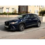 **(ONLY 118K MILEAGE)** 2015 MAZDA CX-3 SE-L NAV D, 1.5L, MANUAL, BLUE >>--NO VAT ON HAMMER--<<