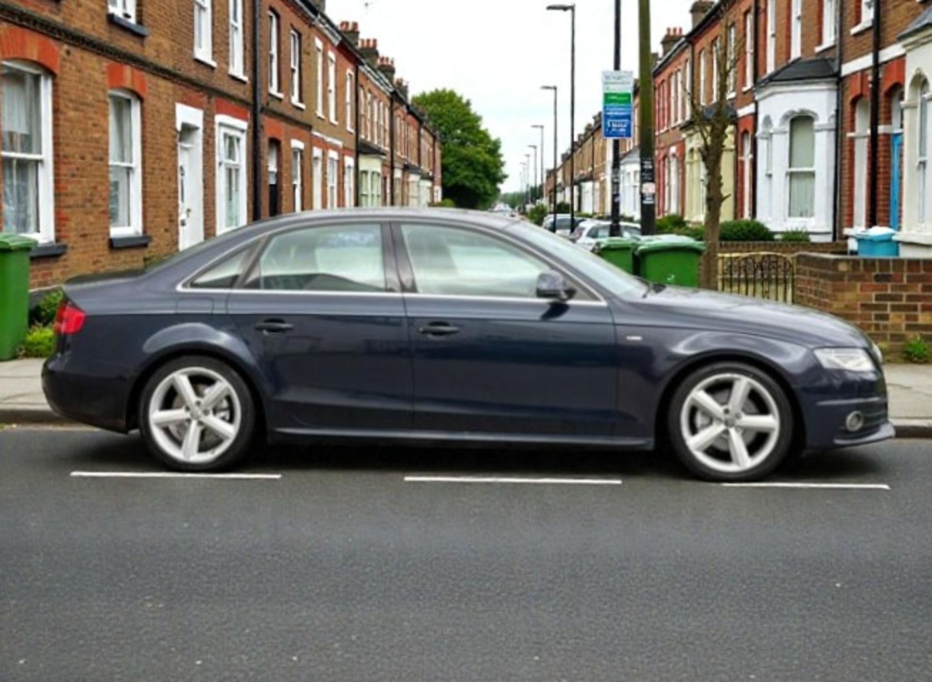 2008 AUDI A4 S LINE TDI 1968CC MANUAL SALOON IN BLUE - HEAVY OIL >>--NO VAT ON HAMMER--<< - Image 4 of 23