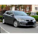 **(ONLY 124K MILEAGE)** 2013 LEXUS CT 200H ADVANCE CVT 1.8 HYBRID AUTO GREY >--NO VAT ON HAMMER--<<