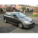 **(ONLY 100K MILEAGE)** 2005 TOYOTA COROLLA COLOUR COL-N VVTI 1.6L PETROL >--NO VAT ON HAMMER--<<