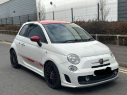 **(ONLY 50K MILEAGE)** 2009 ABARTH 500 1.4L PETROL HATCHBACK IN WHITE >>--NO VAT ON HAMMER--<<