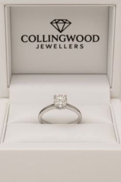 1.02CT DIAMOND SOLITAIRE RING 18CT WHITE GOLD. SIZE N INSURANCE VALUE CERTIFICATED £5990