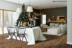 £5.27 PER M2 + VAT - 52 X PACKS (129M2) EGGER RUSTIC OAK LAMINATE FLOORING 2.49M2/PACK RRP £2,300