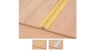 450 PIECES OF SMOOTH FLOOR COVER STRIP GOLD - 0.9M LENGTH