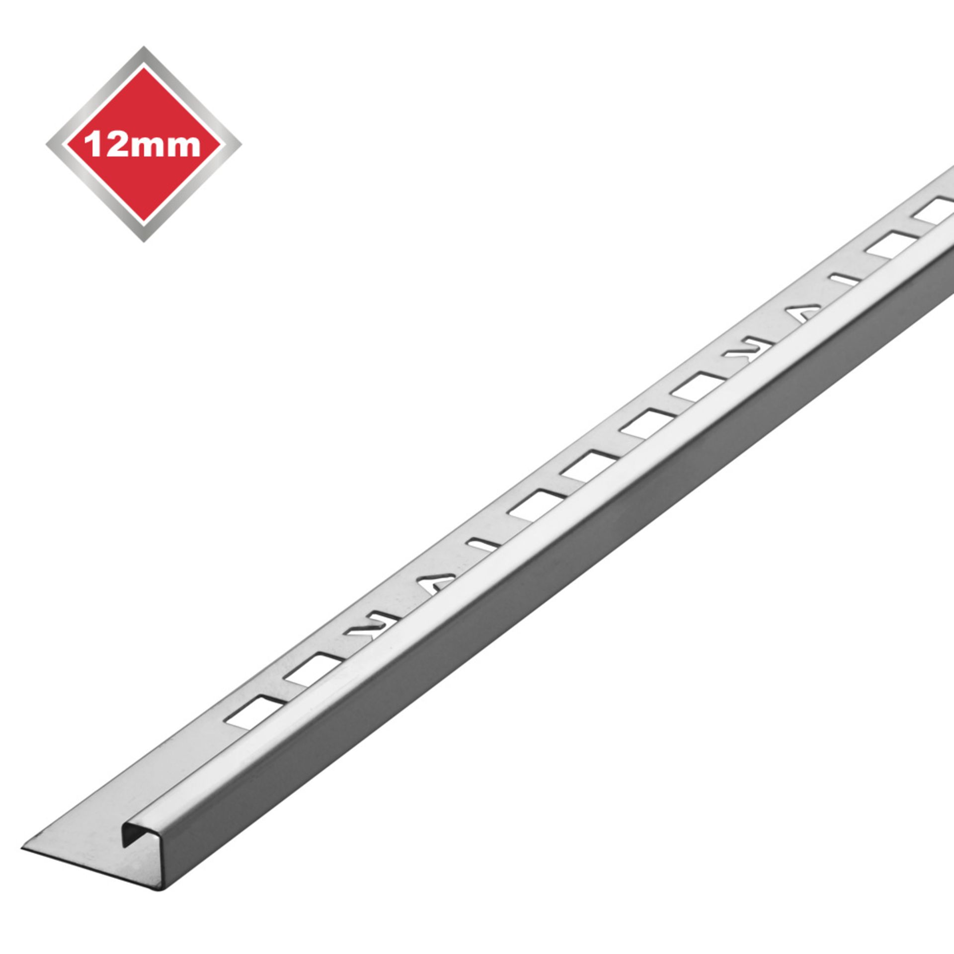 395 X 12MM G304 STAINLESS STEEL L SHAPE TRIM LENGTH 2.44M - Image 2 of 2