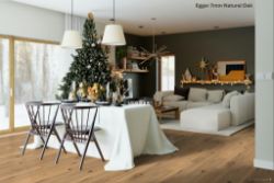 £6.69M2 + VAT - 30 X PACKS (74.7M2) EGGER 7MM NATURAL OAK LAMINATE FLOORING 2.49M2/PACK RRP £1,400