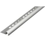 400 X 8MM MATT SILVER ROUND TILE TRIM LENGTH 2.44M