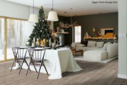 £5.27M2 + VAT - 52 X PACKS (129M2) EGGER GREY BEIGE OAK LAMINATE FLOORING 2.49M2/PACK RRP £2,300
