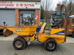 2007 THWAITES 2 TON SWIVEL SKIP DUMPER YANMAR 3-CYLINDER ENGINE