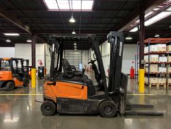 **(INCLUDES CHARGER)** 2019 DOOSAN B20X-7 ELECTRIC FORKLIFT
