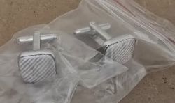 JOB LOT OF 1000 PAIRS OF ASSORTED SILVER CUFFLINKS MASSIVE RESALE POTENTIAL