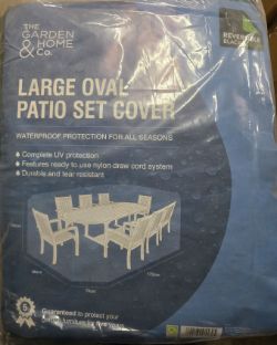 JOB LOT OF 6 LARGE OVAL PATIO SET FURNITURE COVER MASSIVE RESALE POTENTIAL
