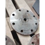 JOBLOT OF 9 HEAVY DUTY FLANGES 8 HOLE 285MM DIA X 20MM THICK + BOLT KIT
