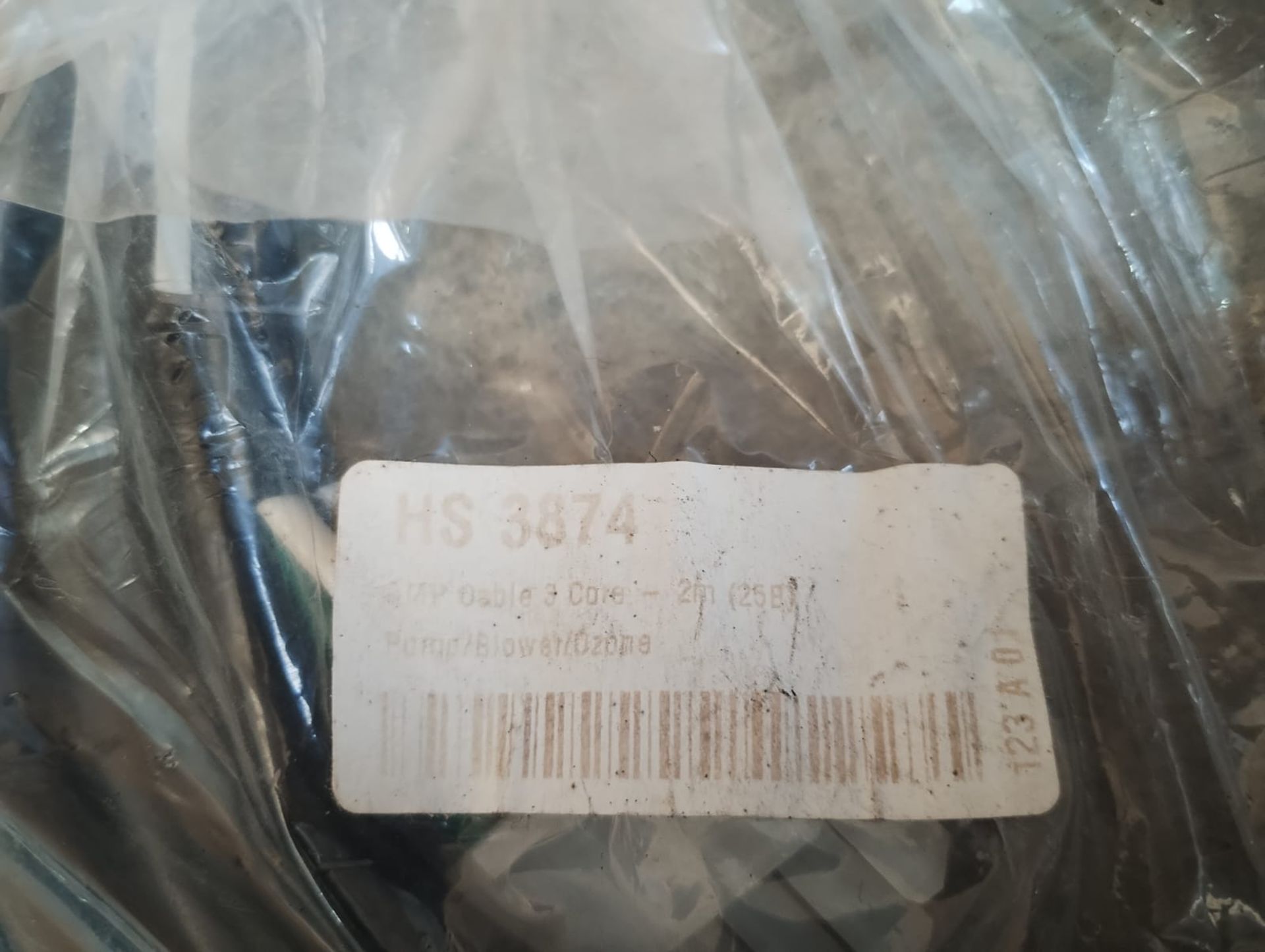 JOBLOT OF 2 - HS 3874 - AMP CABLE 3 CORE - 2M (25B) FOR PUMP/BLOWER/ OZONE - NEW UNOPENED - Image 3 of 4