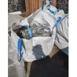 TONNE DUMPY BAG FULL-TERRAIN - 110MM 4INCH ADJUSTABLE PIPE / SOCKET CLIPS -143.4G -GREY