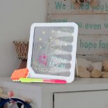 75 X LED LIGHT UP NEON DRAWING BOARD WITH PENS FOR KIDS TOY - RRP £375