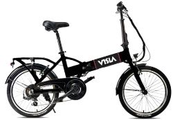 6 X ELECTRIC FOLDING E-BIKE RD LEGAL 15.5MP VISLA 20 INCHES BLACK JOB LOT