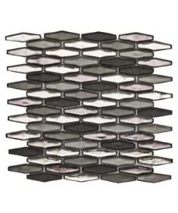 33 BXS (495 PCS) STREX PEWTER ASH MOSAIC WALL TILE SHEETS 30.5 X 33.8CM.