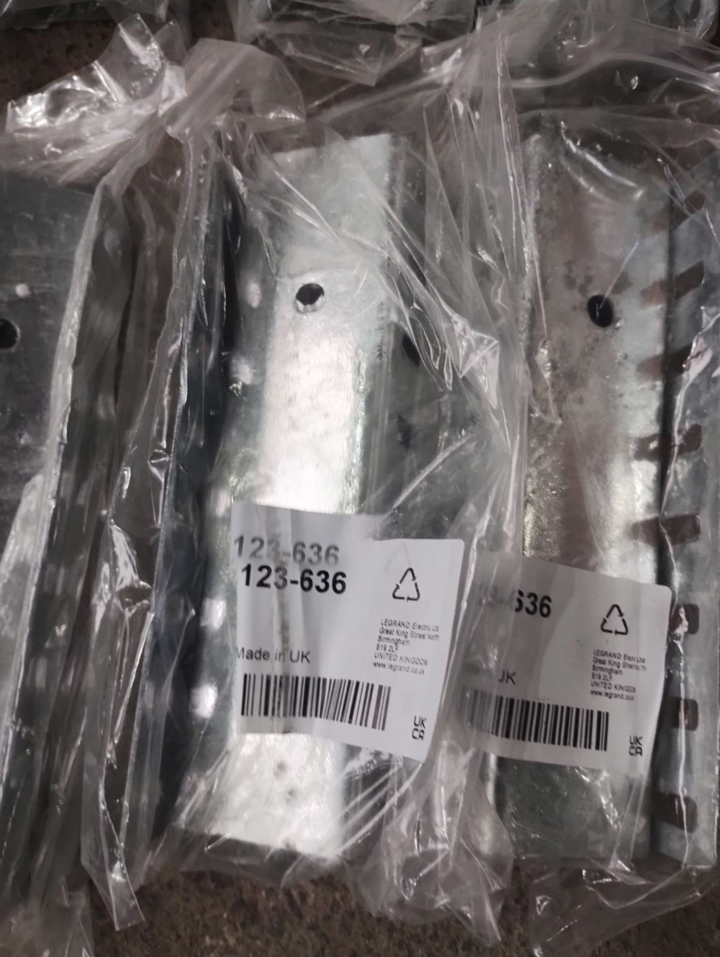 RS- RETURN FLANGE CABLE TRAY COUPLER - SETS - 123-636- JOBLOT OF 16 - NEW - Image 5 of 6