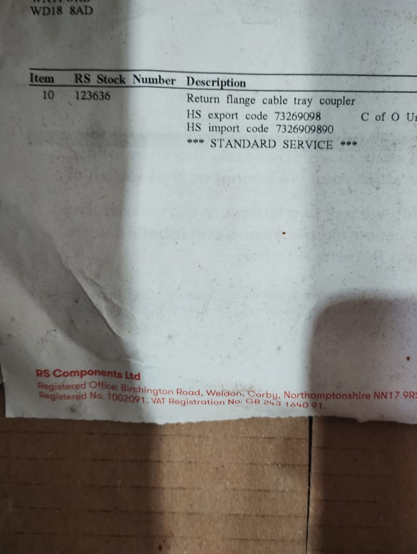 RS- RETURN FLANGE CABLE TRAY COUPLER - SETS - 123-636- JOBLOT OF 16 - NEW - Image 2 of 6
