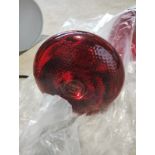 475198 QUALITY BRIGHT TABLE BENCH WORKING LIGHT, COLLAPSIBLE - WHITE X2 RED BULBS