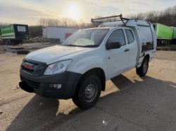 2014 ISUZU D-MAX 2.5TD MANUAL WHITE PICK UP, 2499CC HEAVY OIL