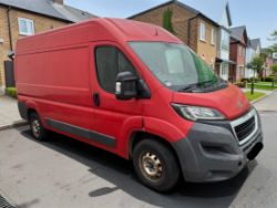 **(ONLY 103K MILEAGE)** 2014 PEUGEOT BOXER L2H2 2198CC PANEL VAN MANUAL HEAVY OIL RED