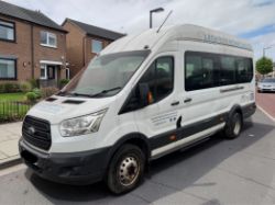 **(ONLY 45K MILEAGE)** 2014 FORD TRANSIT 460 ECONETIC TECH 2.2 HEAVY OIL MANUAL MINIBUS IN WHITE