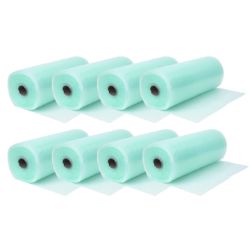 8 X BUBBLE WRAP 25M ROLL, 750MM WIDE, 10MM BUBBLE SIZE - RRP £120 INC VAT