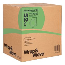 400 (1 FULL PALLET) X LARGE MOVING BOXES 52LT CAPACITY, NEW UNUSED, RRP £1400