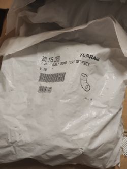 TERRAIN - 1.25 SWEEP BEND (135 DEG) GREY X10 - JOBLOT OF 17 PACKS