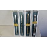 5 PACK OF 4 PC METAL WATCH BAND BRAND NAME STELLUX =20 PC