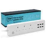 BULK LOT OF 21 X NEW & BOXED HEY! SMART POWER STRIP WITH USB SLOTS 1.5 METRE. TOTAL RRP £839.79