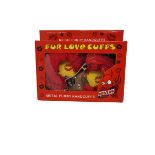 RED FUR LOVE HANDCUFFS - RRP £7.49 EACH. 95 IN TOTAL