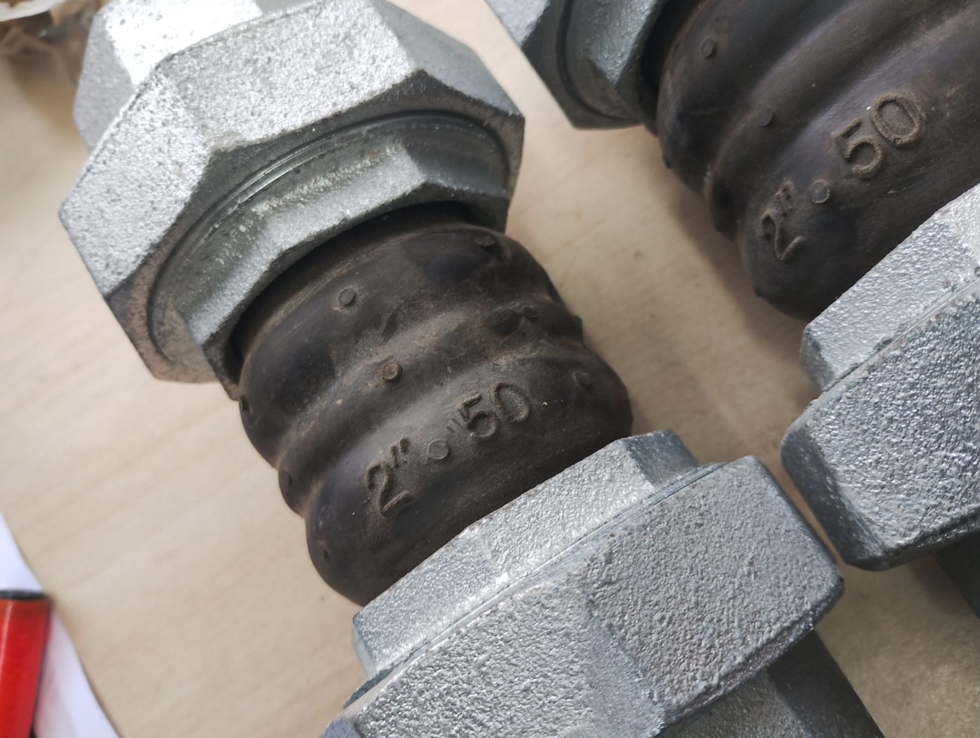 TECOFI RUBBER EXPANSION JOINT D17150/BSPT 2" 50MM EPDM 16 BAR- NEW - JOBLOT OF 3 - Image 4 of 6