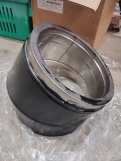 STOVAX - PROFESSIONAL XQ 250MM 30⁰ ELBOW - NEW BOXED - FXQ250-011SB