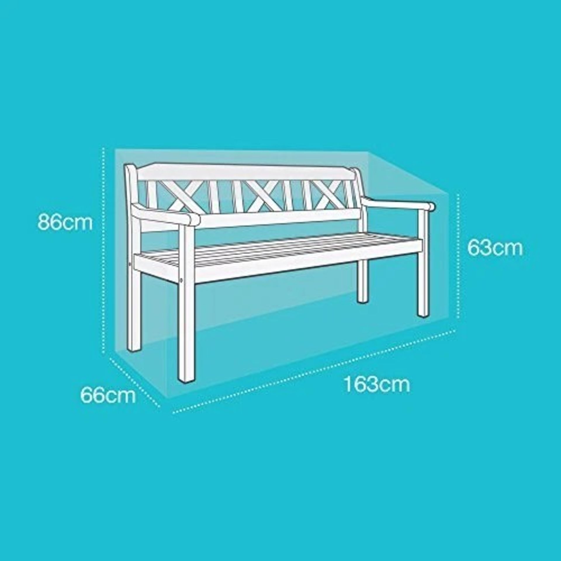 JOB LOT OF 100 X 3 SEATER BENCH COVERS, MASSIVE RE SALE POTENTIAL - Image 2 of 4