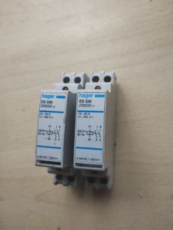 HAGER 20 AMP NO CONTACTOR 240V COIL ES220 02 20A SET OF 2 -