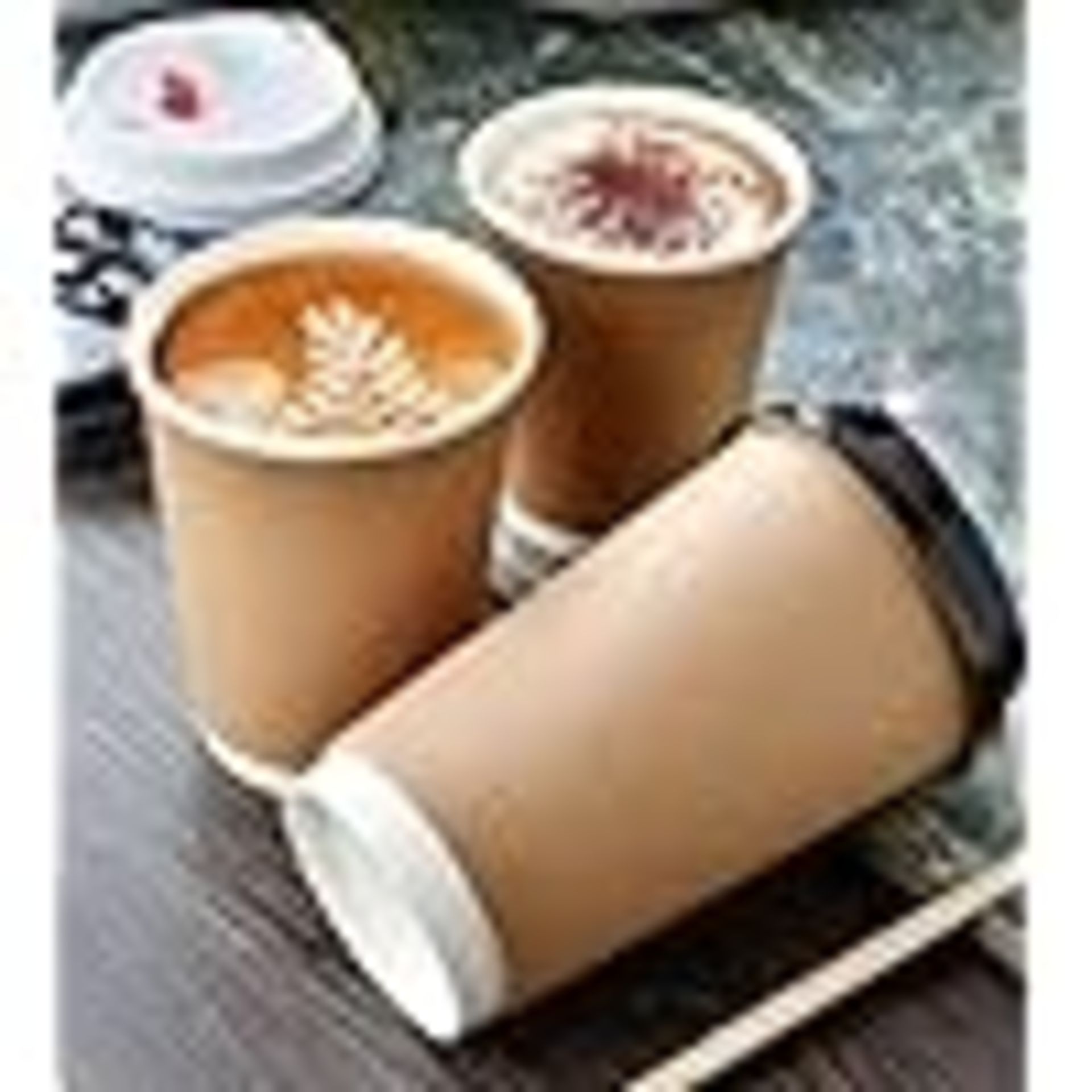 5000 12OZ KRAFT DISPOSABLE BROWN PAPER CUPS HOT COLD DRINKS PAPER CUPS KRAFT DISPOSABLE (12OZ/350ML) - Image 3 of 3