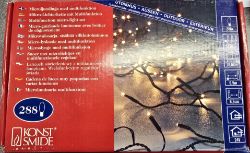 BULK LOT OF 9 KONSTSMIDE 288 LED MULTI COLOURED CHRISTMAS LIGHTS RRP £22.99 EACH