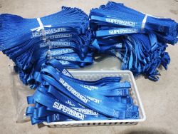 JOBLOT OF 450 - SUPERWINCH ELECTRIC BLUE GRAB STRAP - BRANDED - 265 L OVERALL