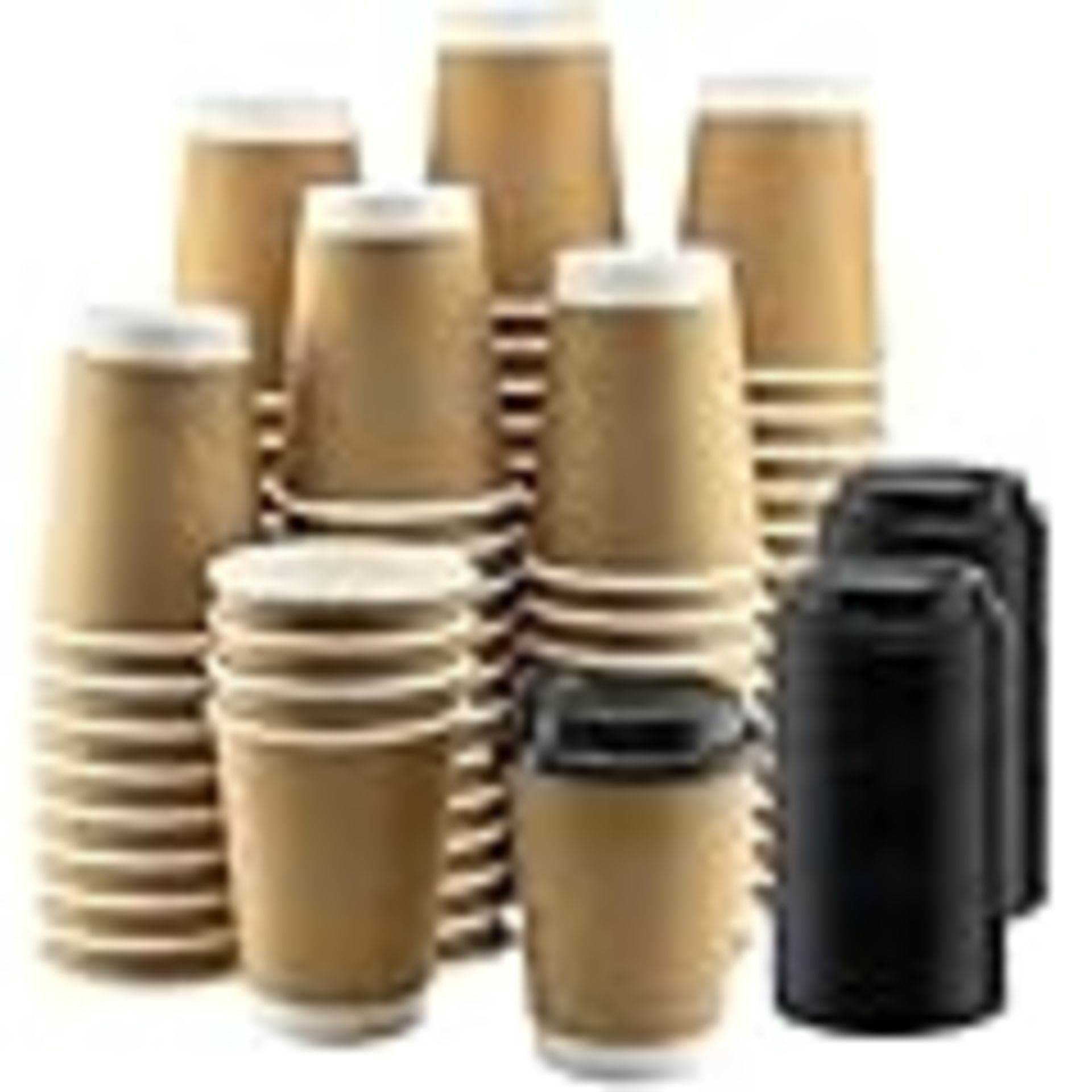 5000 12OZ KRAFT DISPOSABLE BROWN PAPER CUPS HOT COLD DRINKS PAPER CUPS KRAFT DISPOSABLE (12OZ/350ML) - Image 2 of 3