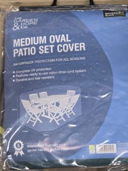 JOB LOT OF 6 MEDIUM OVAL PATIO SET FURNITURE COVER MASSIVE RESALE POTENTIAL