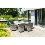 ALEXANDER ROSE HAZELMERE RECTANGULAR DINING SET LUXURY RATTAN GARDEN FURNITURE RRP £2400