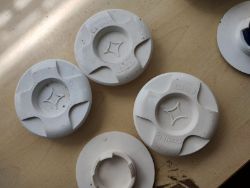 CERTIKIN 1.5IN CONCRETE EYEBALL INLET WITH PIPE, TOP CAPS & GRILLES – NEW, UNUSED, STORED ITEM.